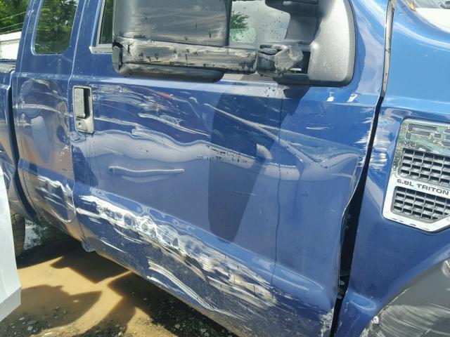 1FTWX31Y28EC27121 - 2008 FORD F350 SRW S BLUE photo 9