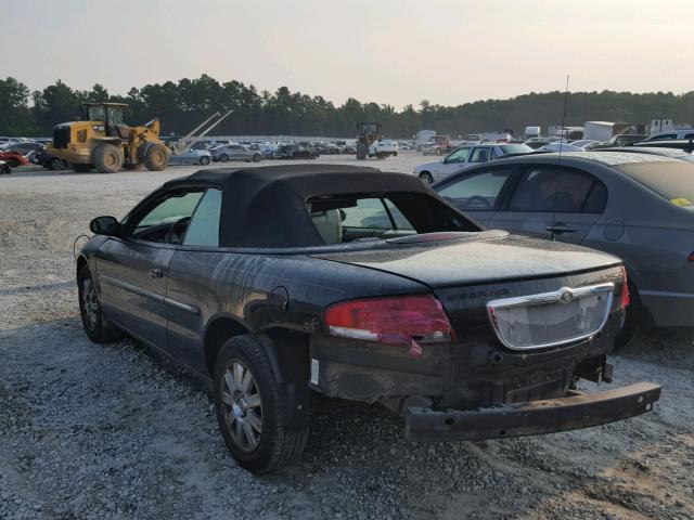 1C3EL65R35N684824 - 2005 CHRYSLER SEBRING LI BLACK photo 3