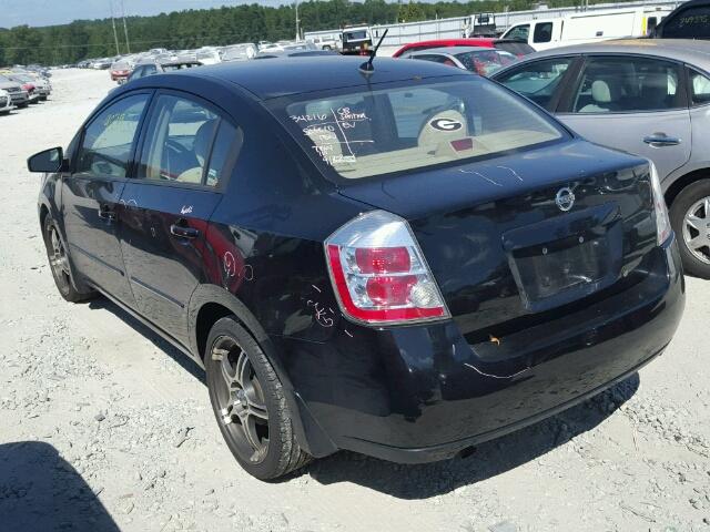 3N1AB61E18L619316 - 2008 NISSAN SENTRA BLACK photo 3