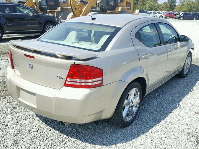 1B3LC76M78N134334 - 2008 DODGE AVENGER R/ GOLD photo 4