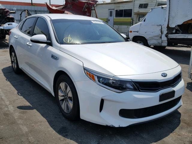 KNAGT4LE2H5011064 - 2017 KIA OPTIMA HYB WHITE photo 1