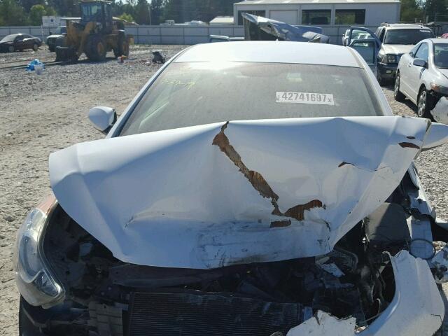 5NPDH4AE5CH133128 - 2012 HYUNDAI ELANTRA WHITE photo 7