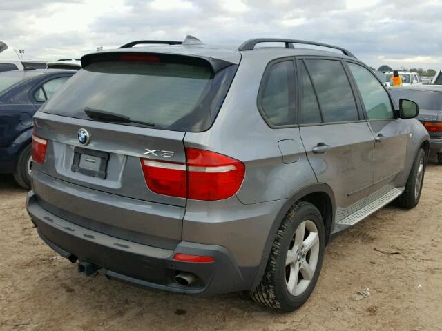 5UXFE43527LY81480 - 2007 BMW X5 GRAY photo 4