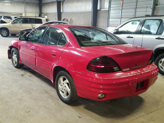 1G2NE52E2XM795279 - 1999 PONTIAC GRAND AM S 红色 照片 3