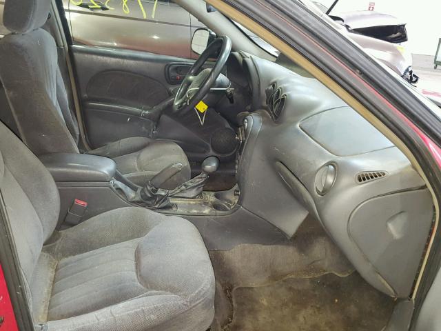 1G2NE52E2XM795279 - 1999 PONTIAC GRAND AM S 红色 照片 5