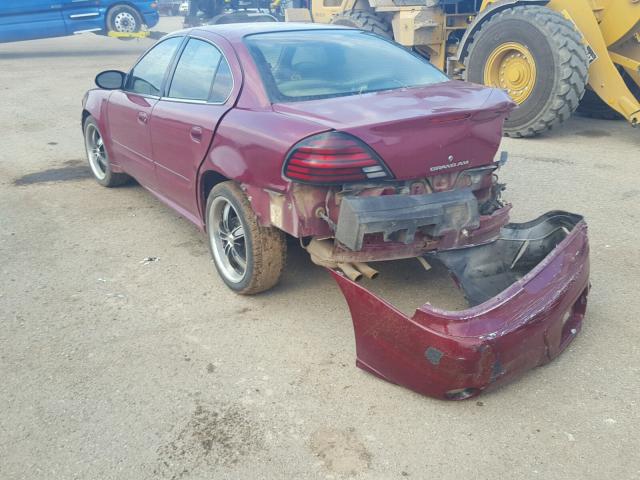 1G2NE52F24M572874 - 2004 PONTIAC GRAND AM S 红色 照片 3