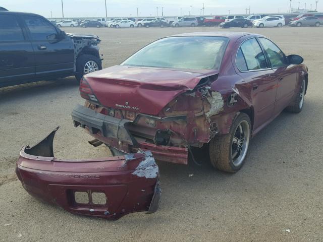 1G2NE52F24M572874 - 2004 PONTIAC GRAND AM S 红色 照片 4