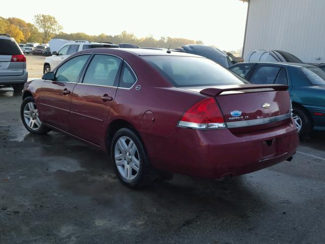 2G1WC581969305211 - 2006 CHEVROLET IMPALA LT MAROON photo 3