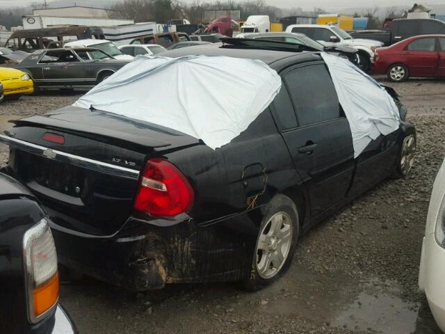 1G1ZU54845F107672 - 2005 CHEVROLET MALIBU BLACK photo 4