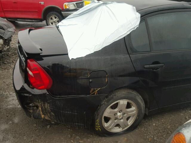 1G1ZU54845F107672 - 2005 CHEVROLET MALIBU BLACK photo 6