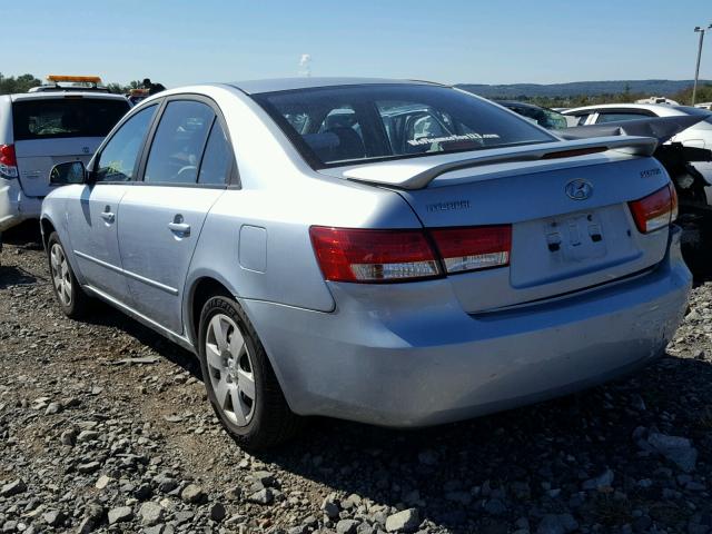 5NPET46C66H138675 - 2006 HYUNDAI SONATA GL SILVER photo 3