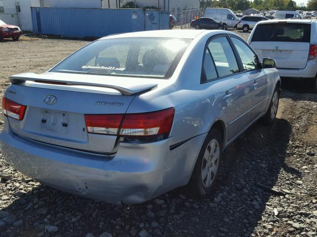 5NPET46C66H138675 - 2006 HYUNDAI SONATA GL SILVER photo 4