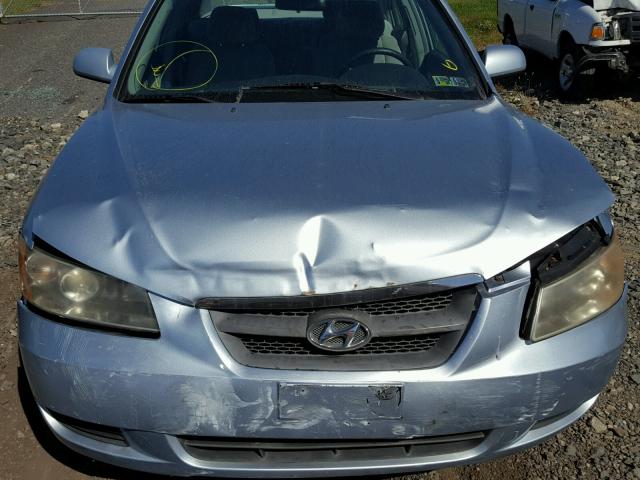 5NPET46C66H138675 - 2006 HYUNDAI SONATA GL SILVER photo 7