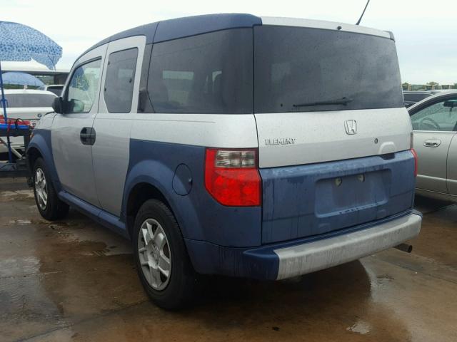 5J6YH18376L014429 - 2006 HONDA ELEMENT LX BLUE photo 3