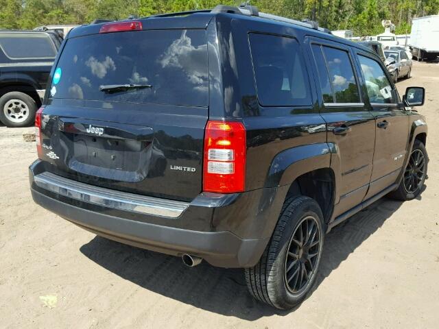 1C4NJRCB2ED501167 - 2014 JEEP PATRIOT LI BLACK photo 4