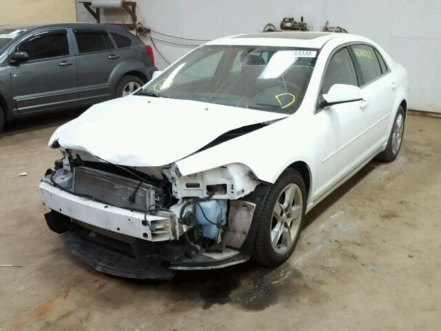 1G1ZC5EB2AF272577 - 2010 CHEVROLET MALIBU 1LT WHITE photo 2