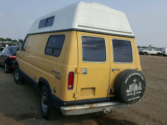 E24HHA56377 - 1976 FORD E250 YELLOW photo 3