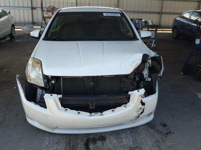 3N1AB6AP8BL645615 - 2011 NISSAN SENTRA 2.0 WHITE photo 9