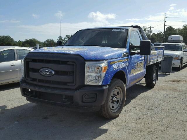 1FDBF2A61CEA93510 - 2012 FORD F250 BLUE photo 2