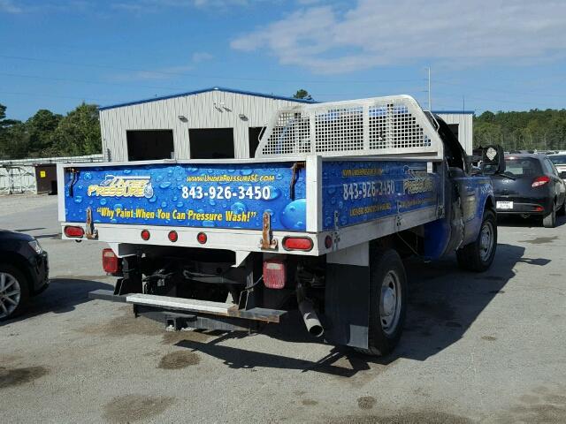 1FDBF2A61CEA93510 - 2012 FORD F250 BLUE photo 4