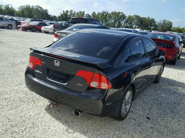 2HGFA555X8H704224 - 2008 HONDA CIVIC BLACK photo 4