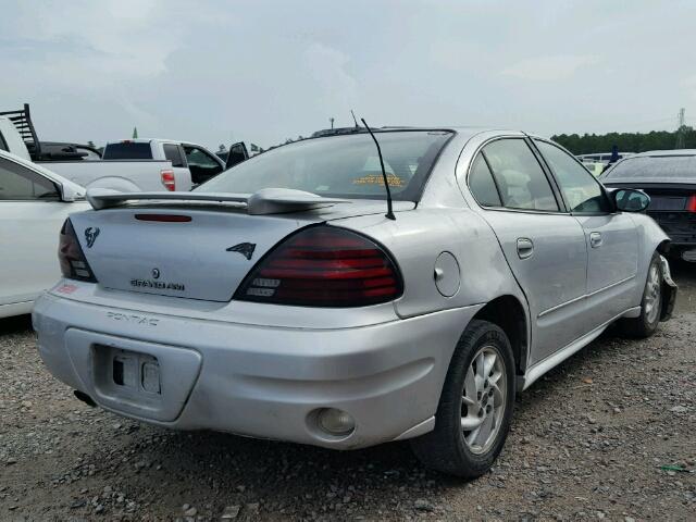 1G2NE52E75M149930 - 2005 PONTIAC GRAND AM S ვერცხლისფერი ფოტო 4