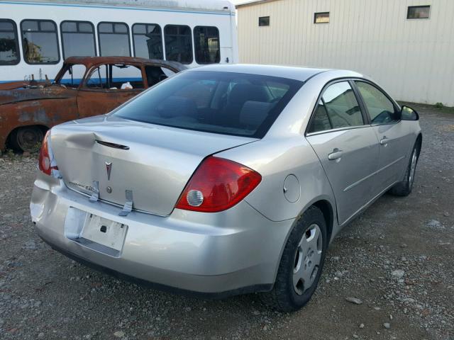 1G2ZF58B574234991 - 2007 PONTIAC G6 VALUE L GRAY photo 4