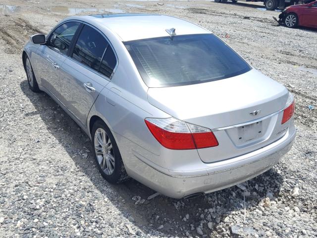 KMHGC4DF7BU116184 - 2011 HYUNDAI GENESIS 4. GRAY photo 3