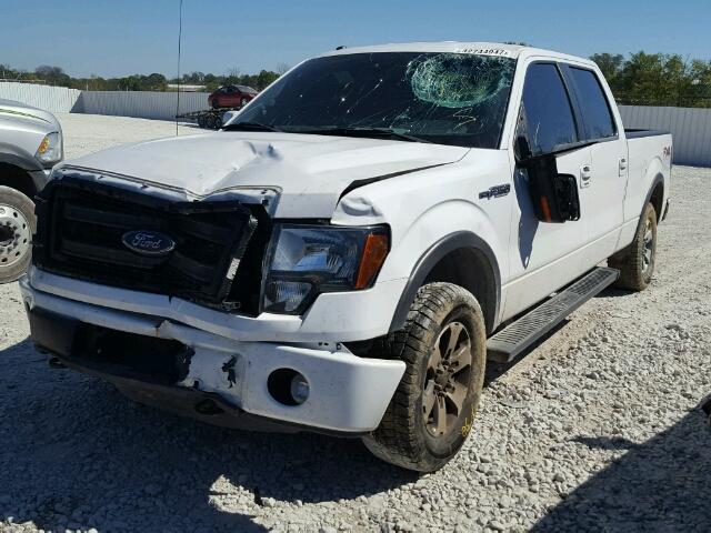 1FTFW1EF1EFB34788 - 2014 FORD F150 SUPER WHITE photo 2