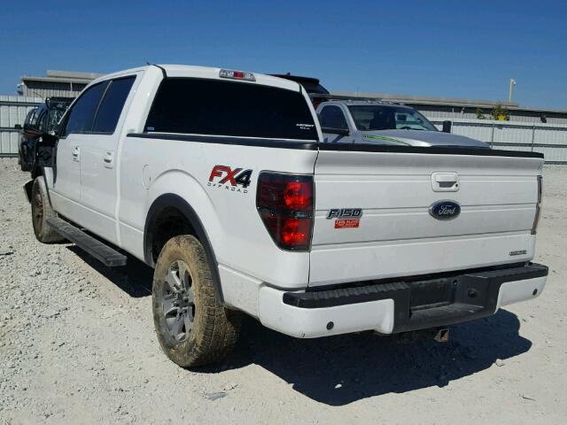 1FTFW1EF1EFB34788 - 2014 FORD F150 SUPER WHITE photo 3