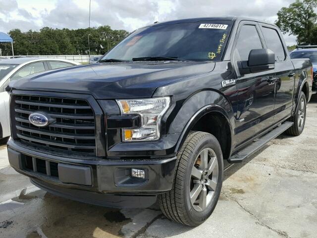 1FTEW1CP3FFB57109 - 2015 FORD F150 SUPER BLACK photo 2