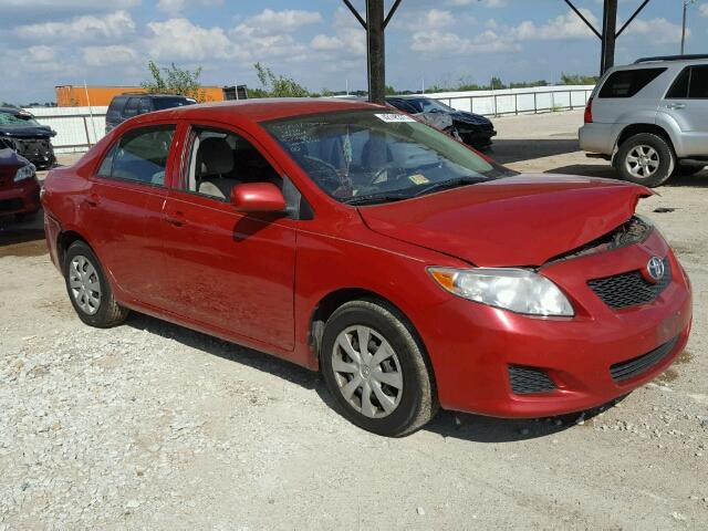 1NXBU4EE5AZ326438 - 2010 TOYOTA COROLLA BA RED photo 1