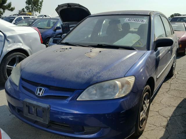 2HGES16344H589855 - 2004 HONDA CIVIC DX V BLUE photo 2