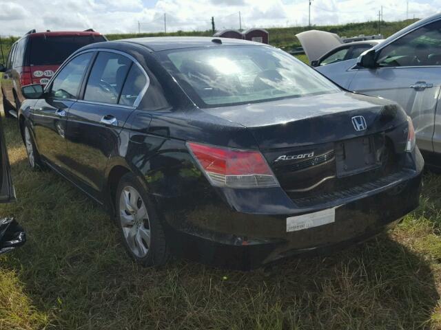 1HGCP36859A018476 - 2009 HONDA ACCORD EXL BLACK photo 3