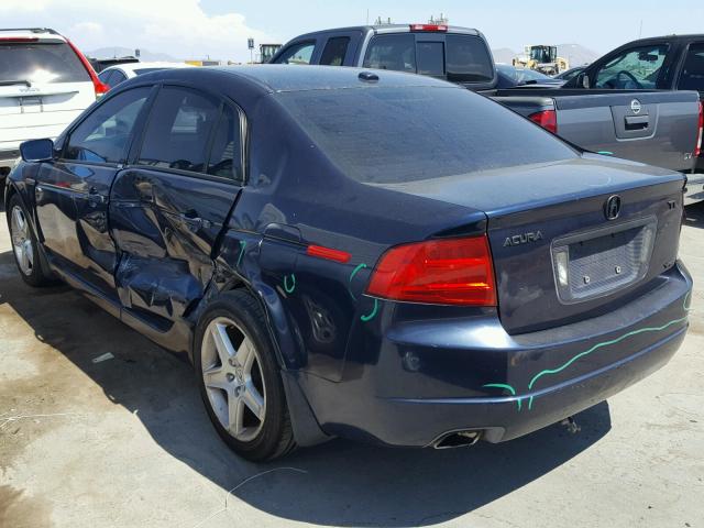 19UUA65505A034352 - 2005 ACURA TL BLUE photo 3