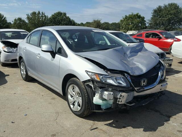 19XFB2F53DE080815 - 2013 HONDA CIVIC SILVER photo 1