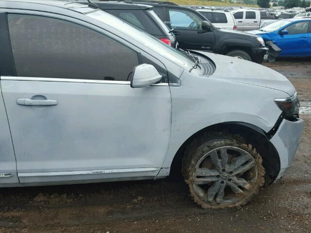 2FMDK4KC7BBA92263 - 2011 FORD EDGE GRAY photo 9