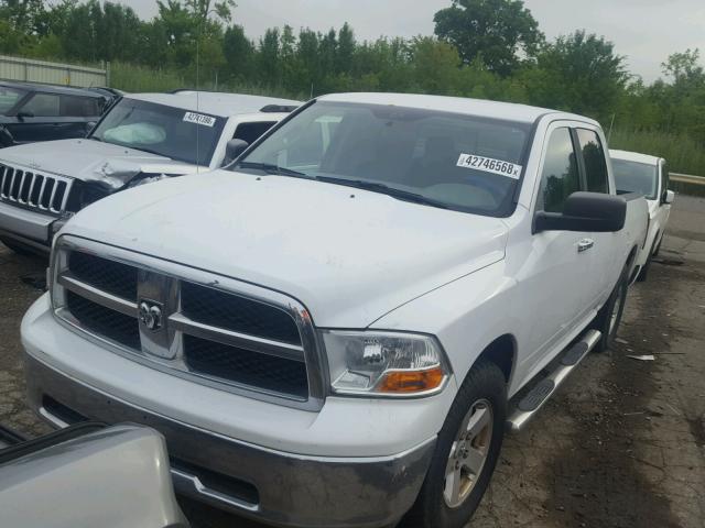 1D7RB1CPXAS155697 - 2010 DODGE RAM 1500 WHITE photo 2