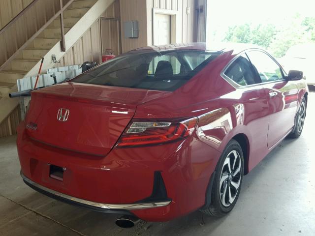 1HGCT1B37GA010919 - 2016 HONDA ACCORD LX- RED photo 4