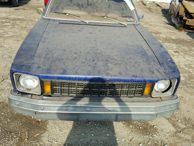 1X27D8T105346 - 1978 CHEVROLET NOVA BLUE photo 7