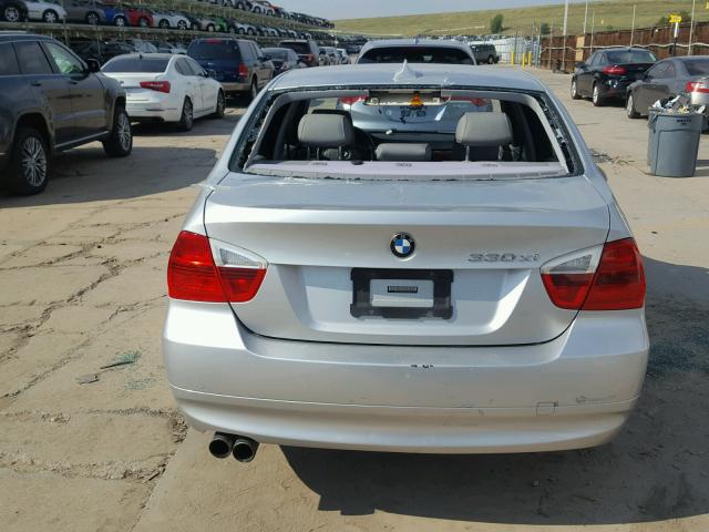 WBAVD33516KV59361 - 2006 BMW 330 XI SILVER photo 9