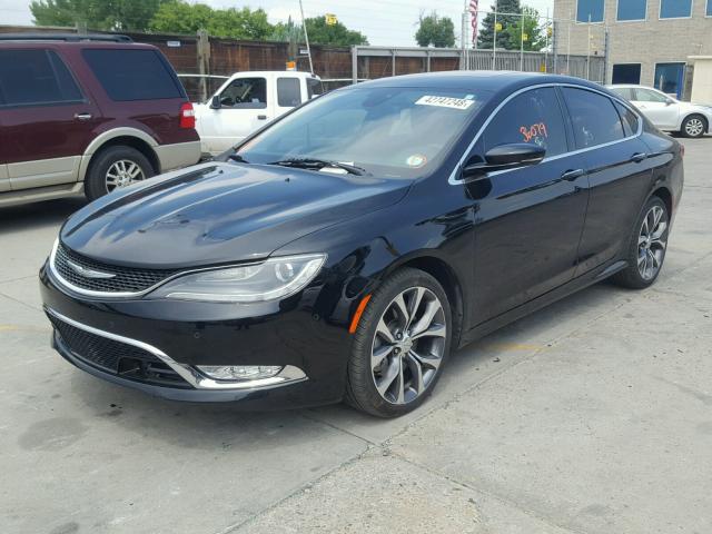 1C3CCCEG8FN589410 - 2015 CHRYSLER 200 C BLACK photo 2