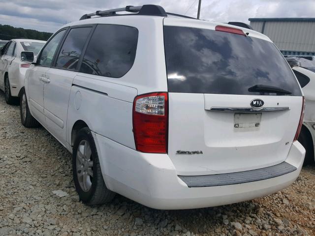 KNDMB233976180230 - 2007 KIA SEDONA EX WHITE photo 3