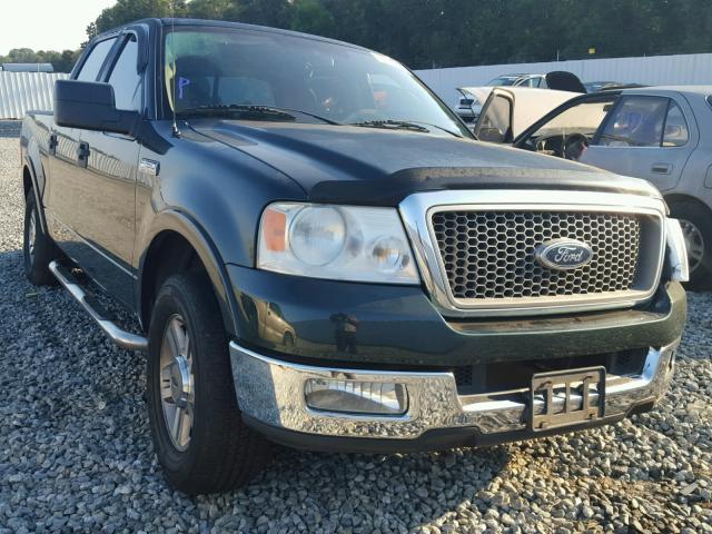 1FTPW12565FB52106 - 2005 FORD F150 GREEN photo 1