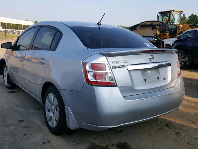 3N1AB6AP8BL624960 - 2011 NISSAN SENTRA 2.0 SILVER photo 3