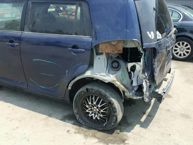 JTLKE50E681037194 - 2008 TOYOTA SCION XB Blau Foto 9