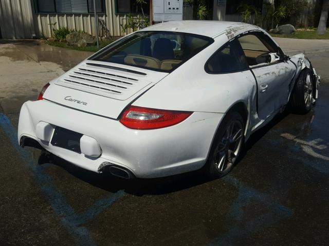 WP0AA29949S707179 - 2009 PORSCHE 911 CARRER WHITE photo 4