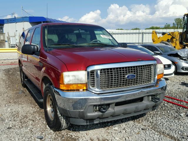 1FMNU40S5YED08830 - 2000 FORD EXCURSION RED photo 1