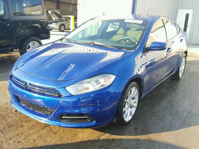 1C3CDFBA4DD221372 - 2013 DODGE DART SXT BLUE photo 2