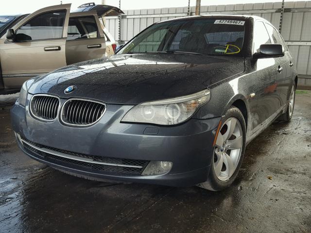 WBANU53598CT11335 - 2008 BMW 528 I GRAY photo 2